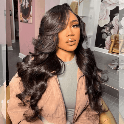 Flash Sale Wear Go Body Wave Lace Wig Glueless Pre-Cut Lace Wig For Valentine's Day