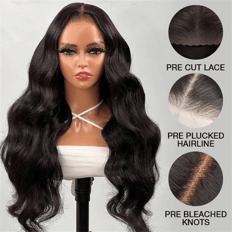 pre cut lace wig invisible locs pre-plucked hairline