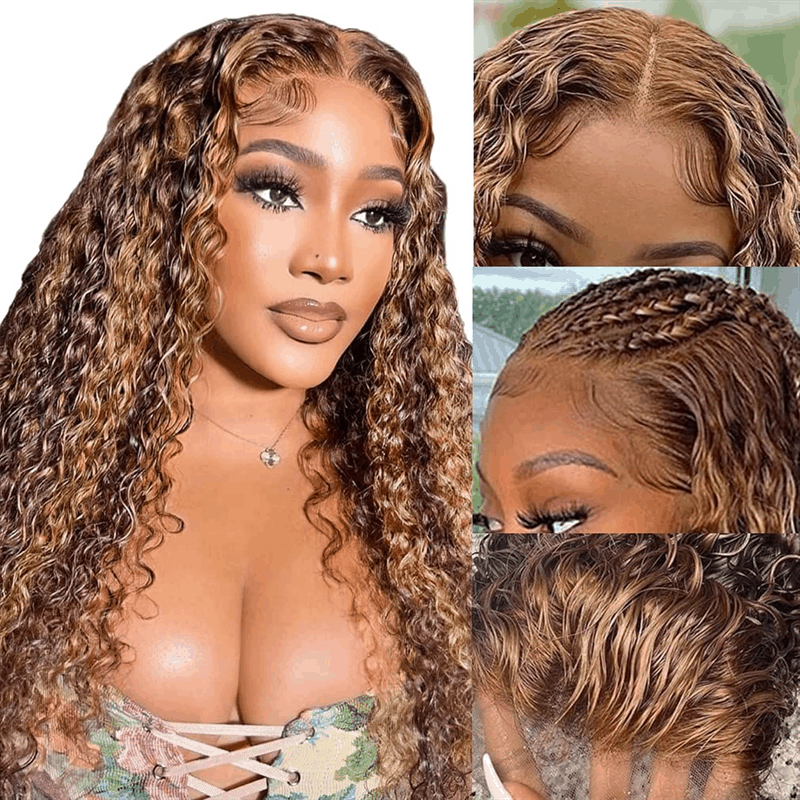 water wave glueless lace wigs human hair 