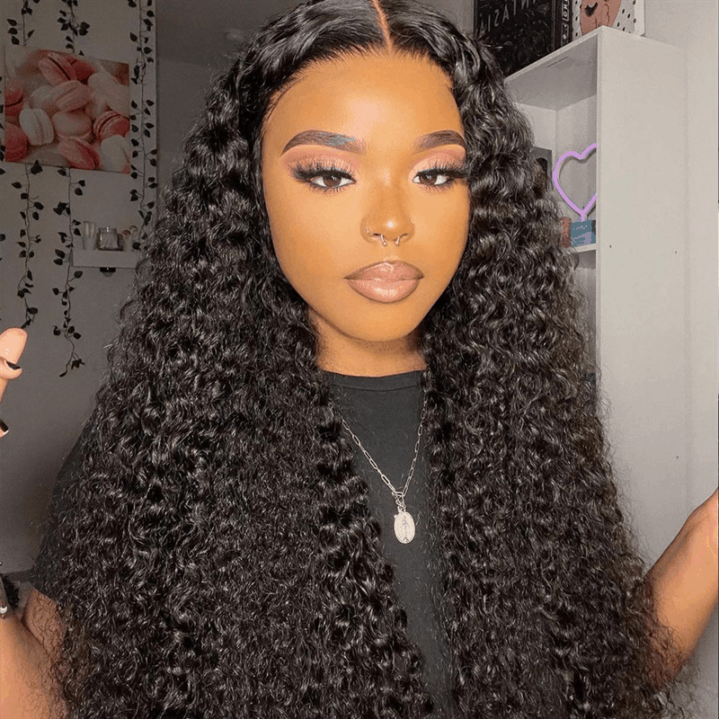 remyforte pre cut lace wig black hair