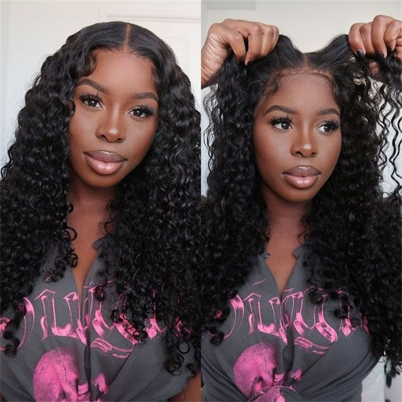 Flash Sale Beginner Friendly Kinky Curly Wigs Pre Cut Lace Wear Go Lace Wigs For Valentine's Day