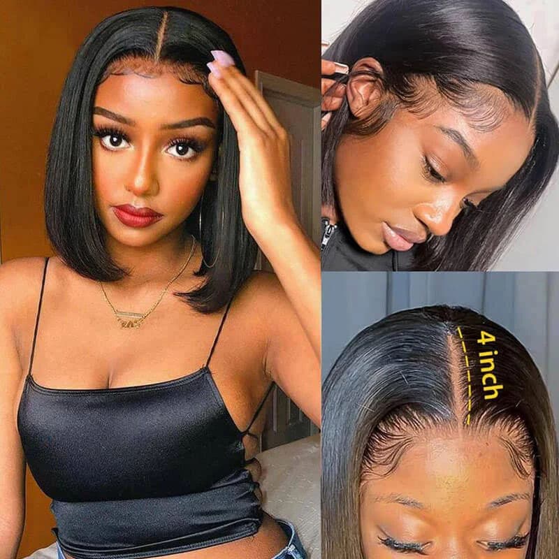 Flash Sale Wear Go Pre Cut Wigs Bob Wig HD Glueless Lace Human Hair Wigs