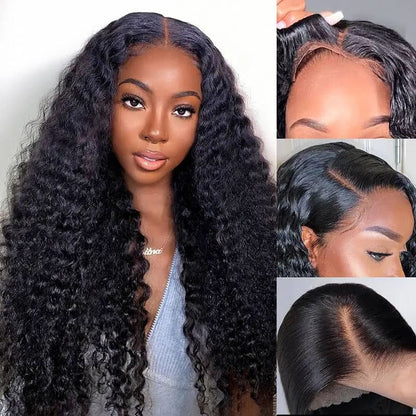 Wear Go Wig Deep Wave 6×4 Pre Cut Lace Glueless Human Hair Pre Plucked