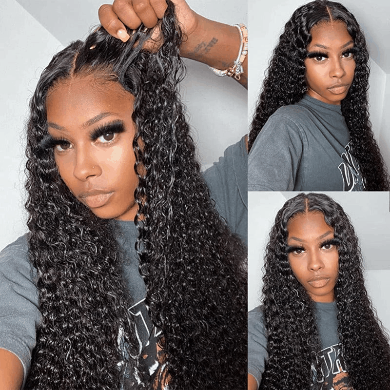 Wear Go Wig Deep Wave 6×4 Pre Cut Lace Glueless Human Hair Pre Plucked