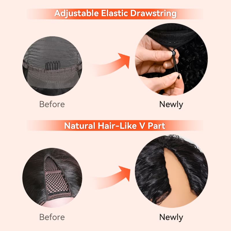 upgraded v shape opening for a realistic look