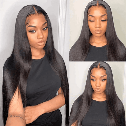 Flash Sale Silky Straight Hair Wear And Go Wig Pre Cut Lace Wigs For Valentine's Day