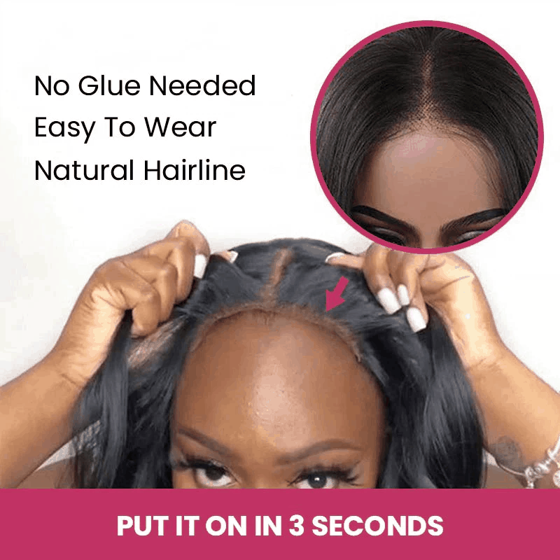 Flash Sale Silky Straight Hair Wear And Go Wig Pre Cut Lace Human Hair Wigs
