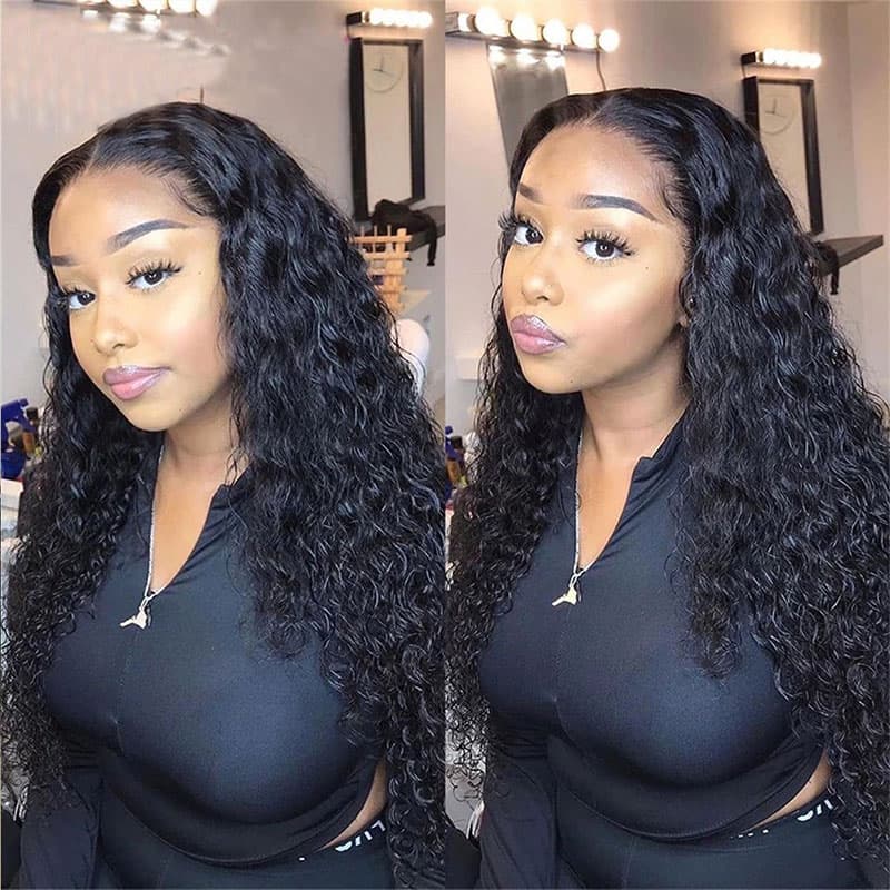 black color wear and go glueless wigs