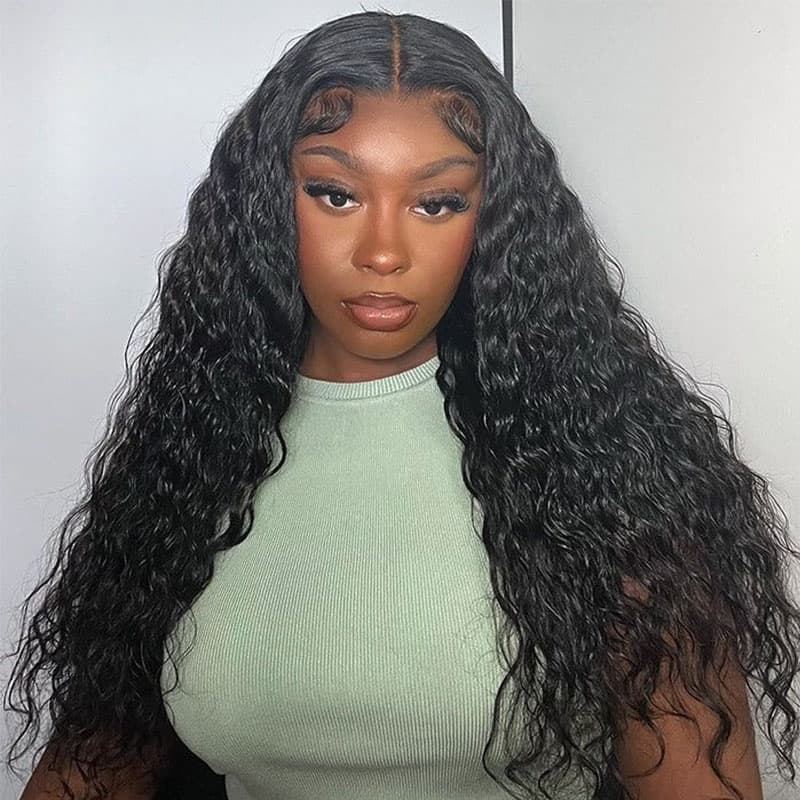 glueless lace wigs black hair for women