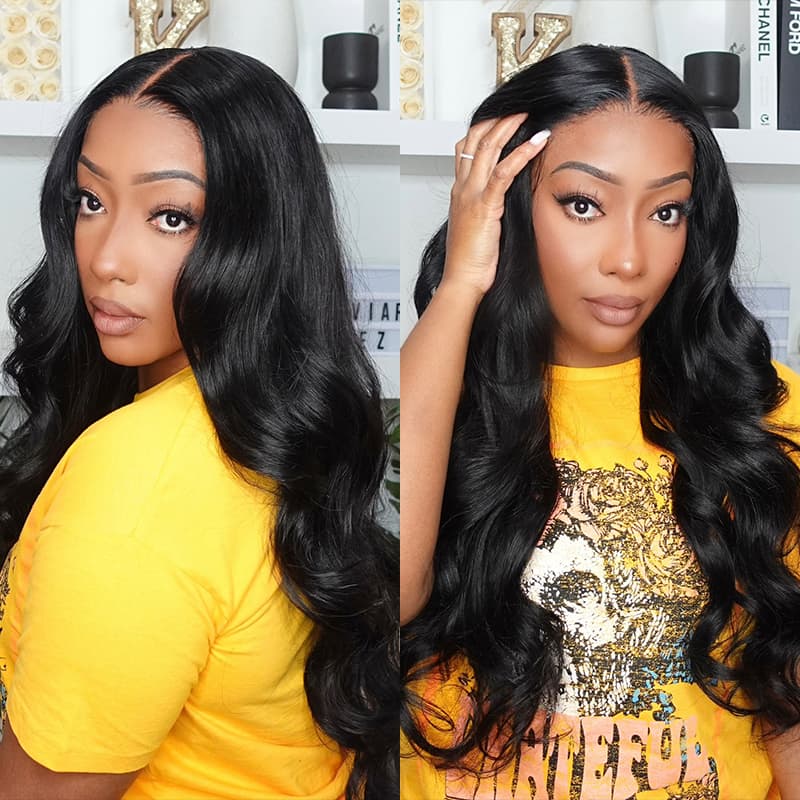 lace front human hair body wave hairstyle