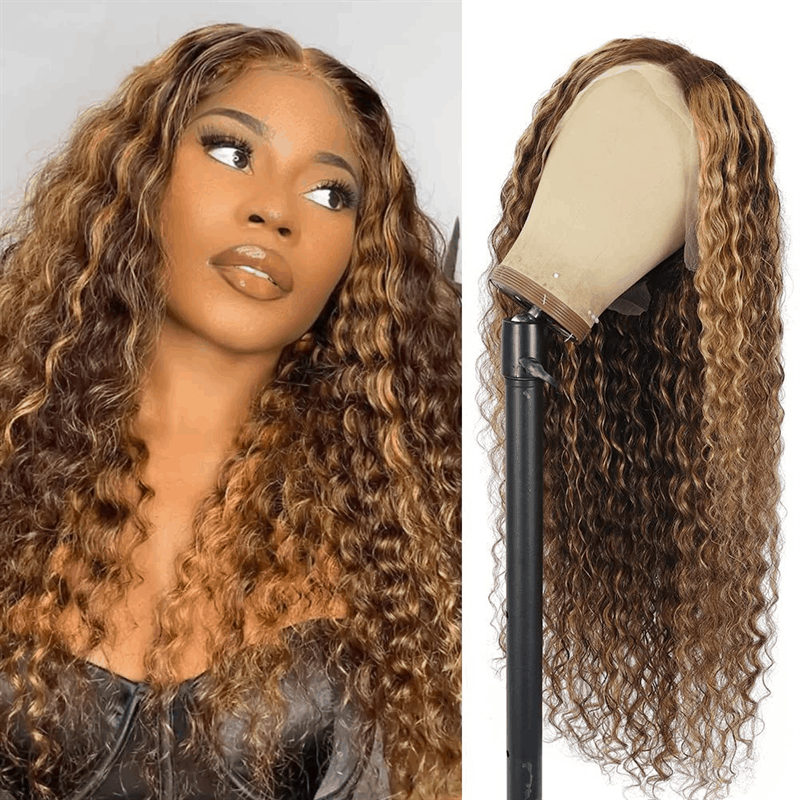 ombre honey blonde lace front human hair 