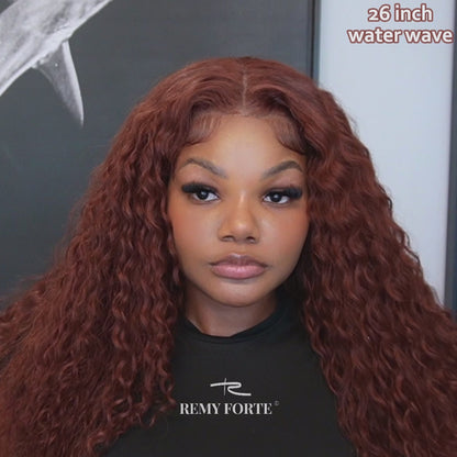 Flash Sale #33B Reddish Brown Different Textures Wear Go Wigs Pre-cut Lace Wigs